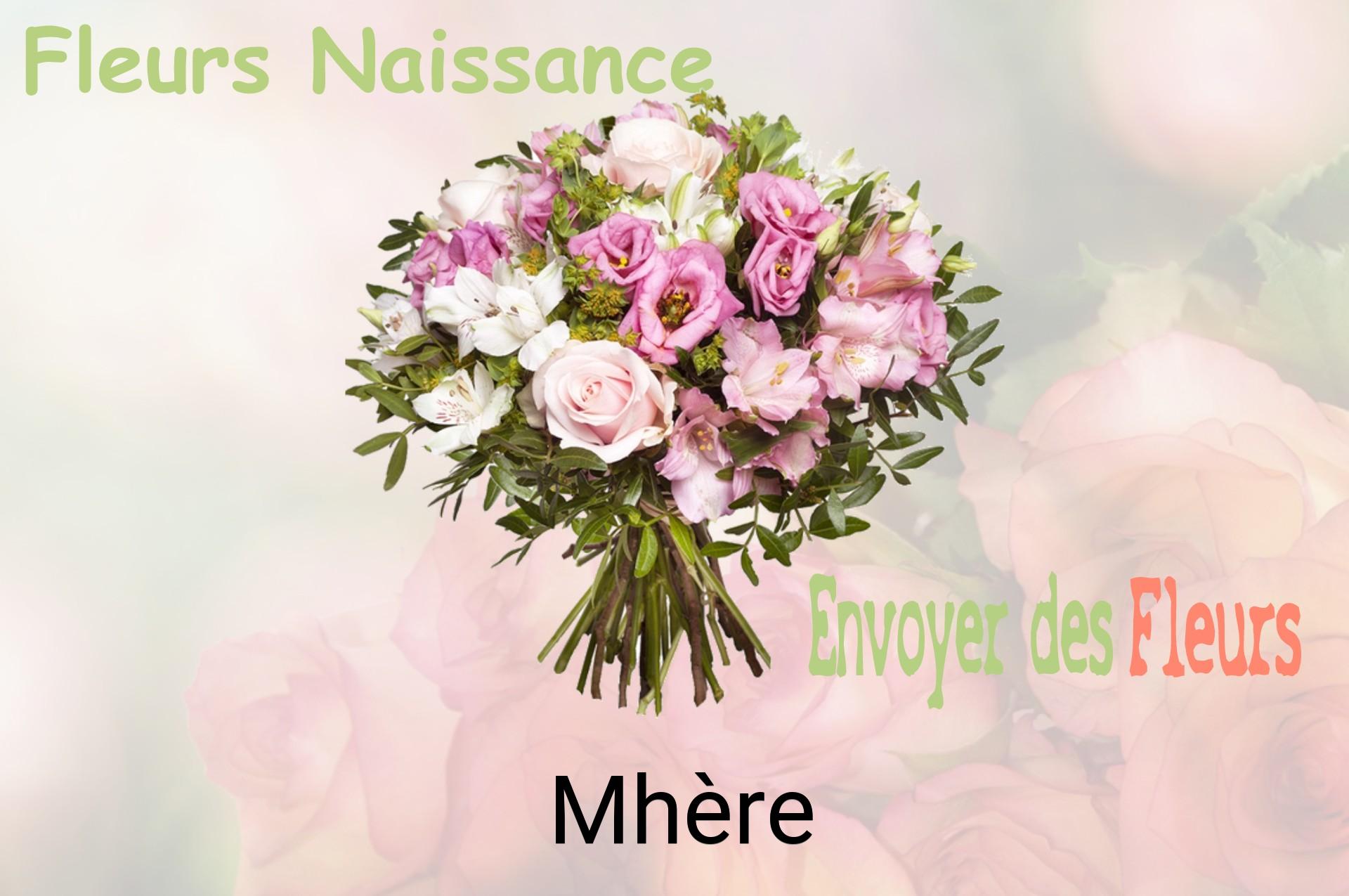 Bouquet de fleurs de naissance livré à Mhère